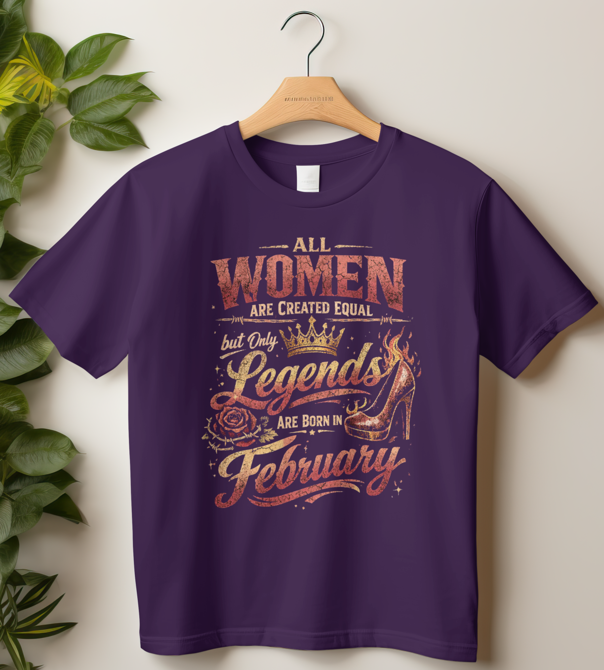 February Birthday Women's Classic T-Shirt (All WOMEN Are Created Equal, but Only Legends Are Born in February)