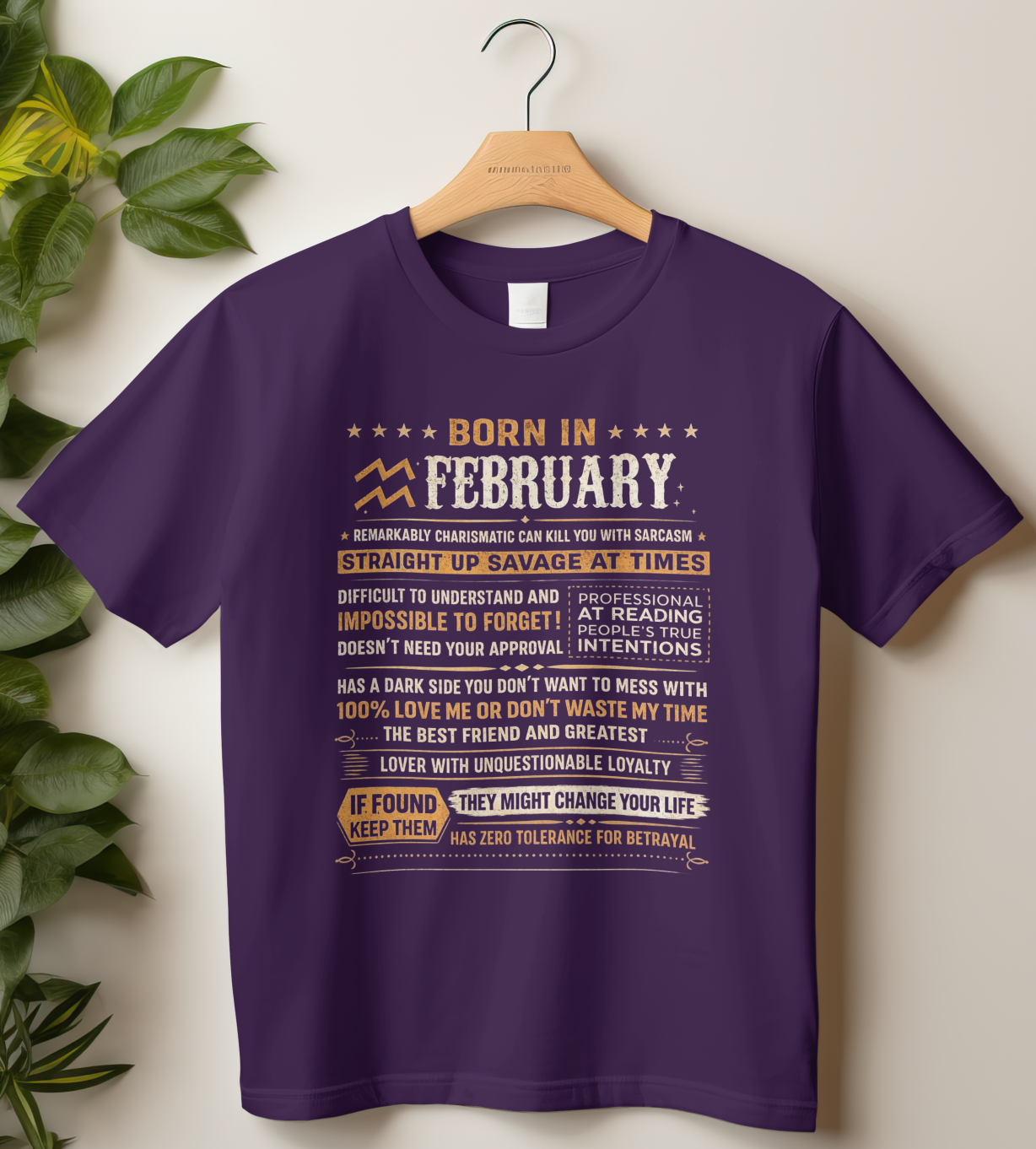 February Birthday Girl's Classic T-Shirt (Born in February)