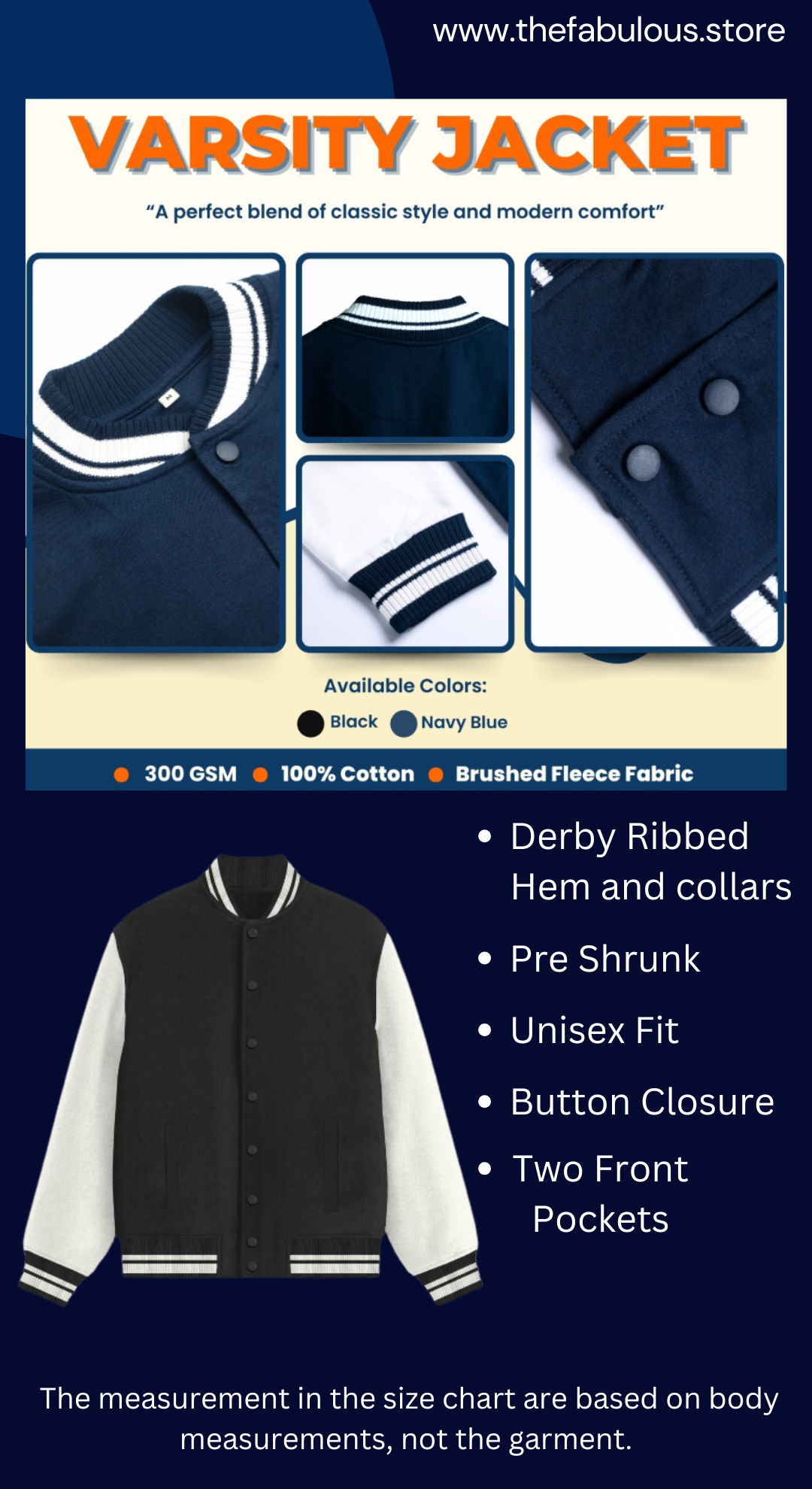 Unisex Exclusive Bikers Varsity Jacket (Royal Riders Ride Royal Bikes)