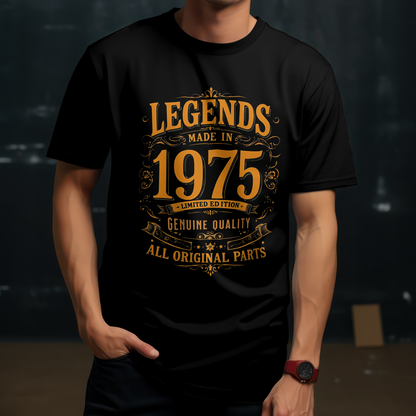 1975 Birthday Male Classic Crew T-Shirt (Legends Made in 1975)