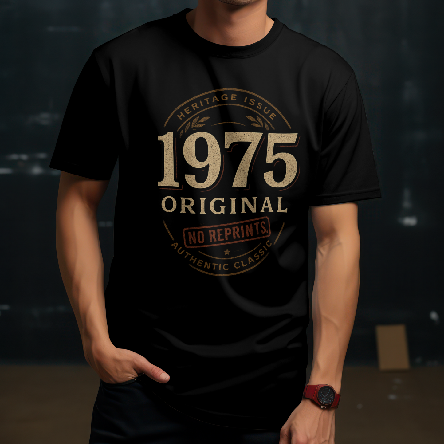 1975 Unisex Classic Crew T-Shirt (Original No Reprint)