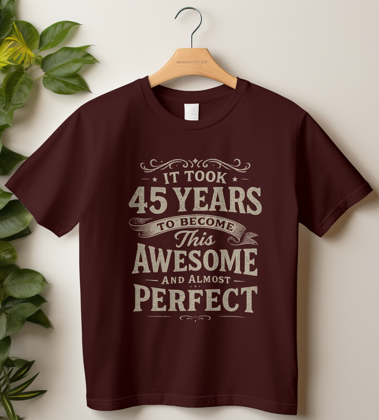 45th Birthday Unisex Classic Crew T-Shirt (It took 45 years)