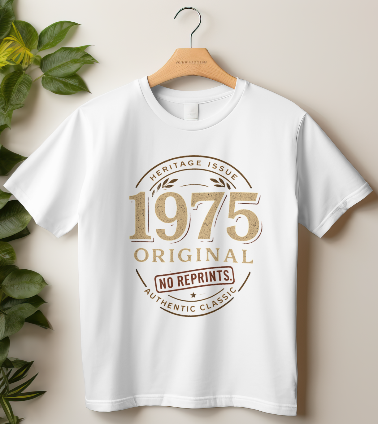 1975 Unisex Classic Crew T-Shirt (Original No Reprint)