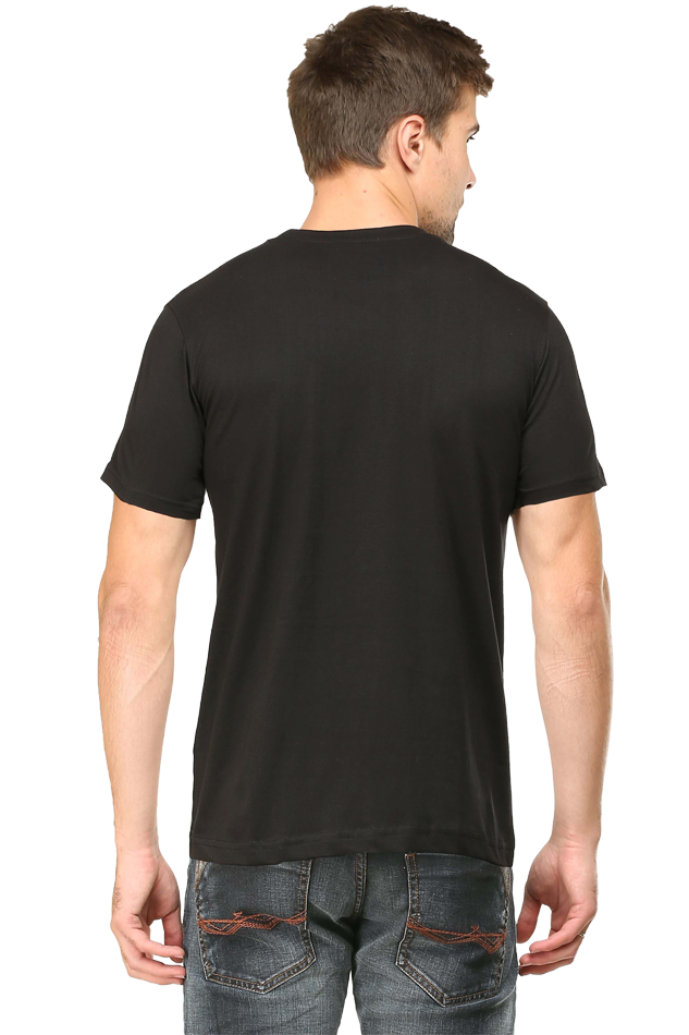 Round Neck Mens Tshirt (Life is too short for regrets)