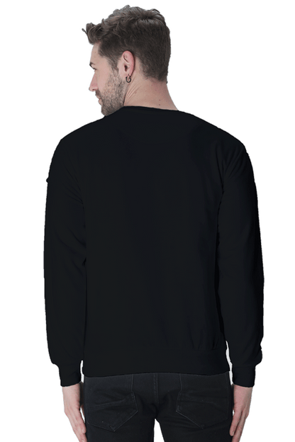 Round Neck Full Sleeve Biker Sweatshirt (Lost is Just another Word)