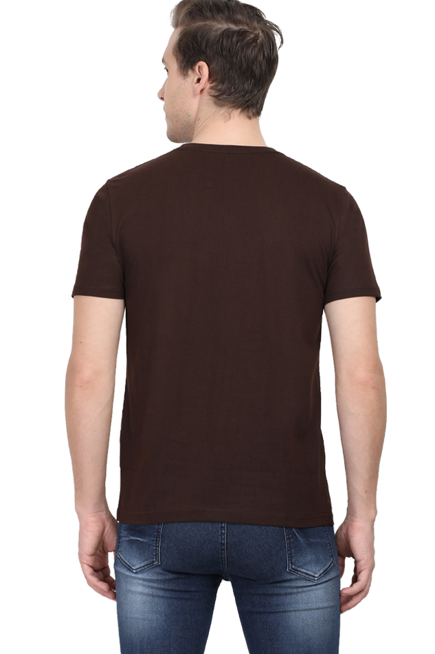 Round Neck Mens Tshirt (Life is too short for regrets)