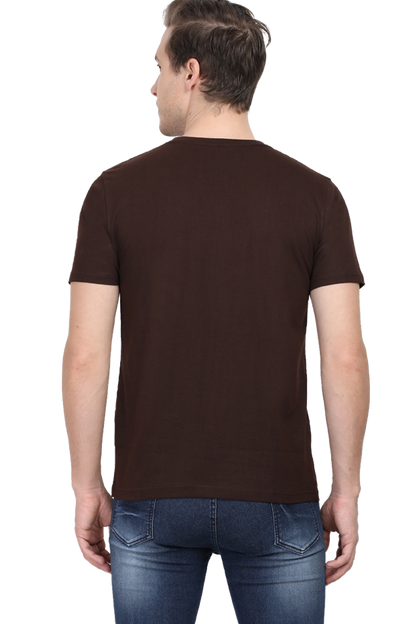 Round Neck Mens Tshirt (Life is too short for regrets)