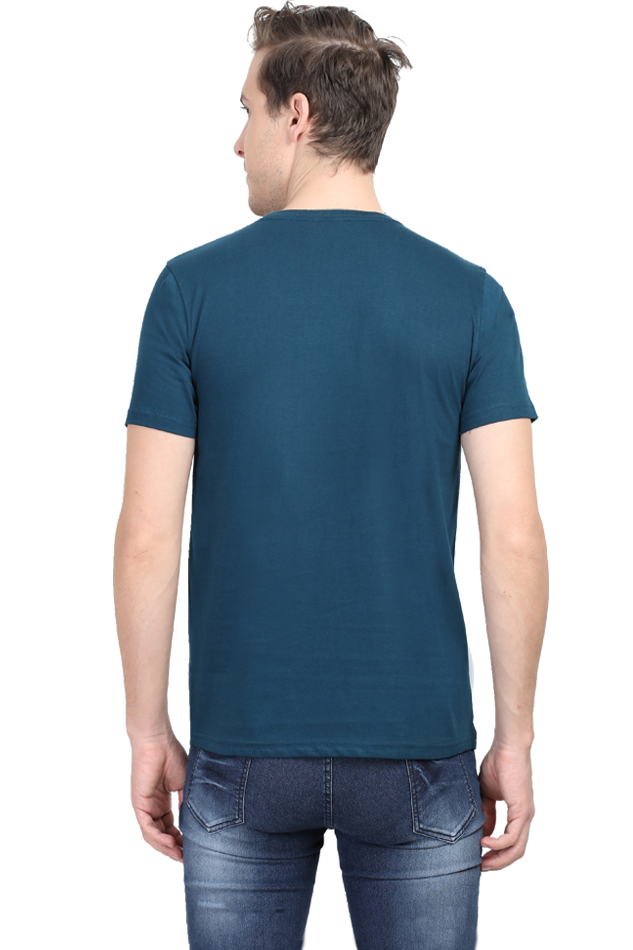 Round Neck Mens Tshirt (Life is too short for regrets)