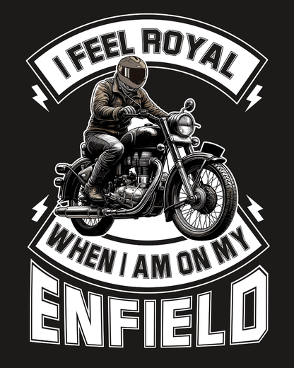 Unisex Exclusive Bikers Varsity Jacket (I feel Royal When I am on my Enfield)