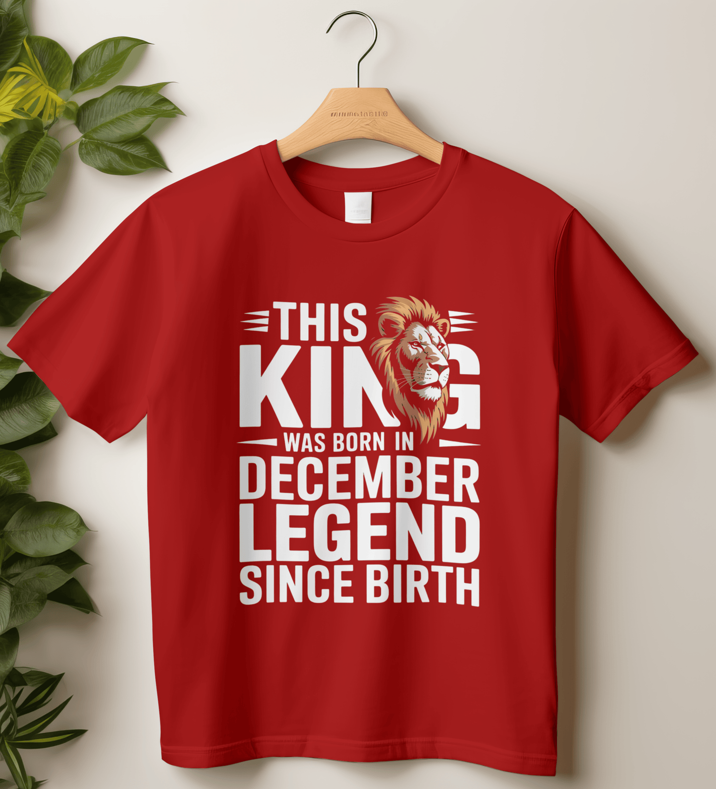 December Birthday Unisex Classic Crew T-Shirt (This king was born in DECEMBER)