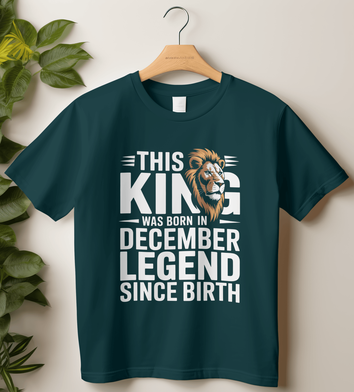 December Birthday Unisex Classic Crew T-Shirt (This king was born in DECEMBER)