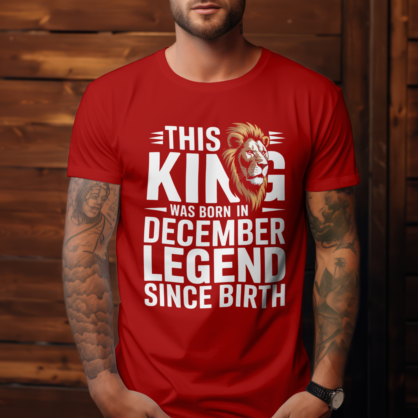 December Birthday Unisex Classic Crew T-Shirt (This king was born in DECEMBER)
