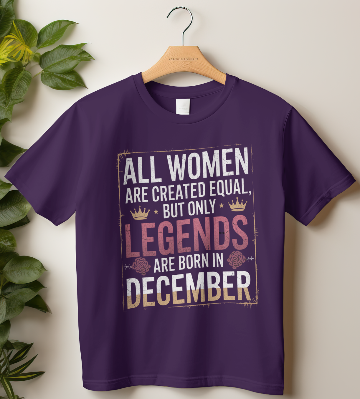 December Birthday Women's Classic T-Shirt (All Women are Created Equal December)
