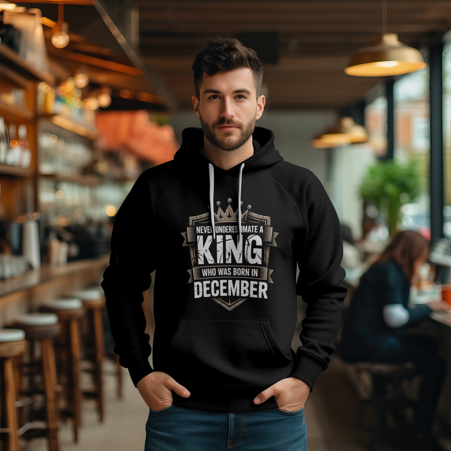 December Birthday Unisex Hoodie (Never Underestimate a King who was born in December)