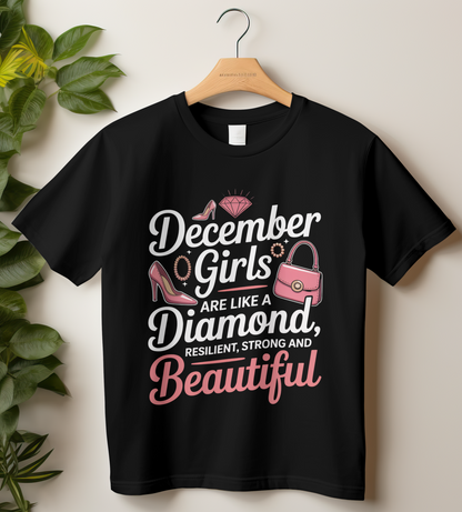 December Birthday Women's Classic T-Shirt (December Girls are like a Diamond)