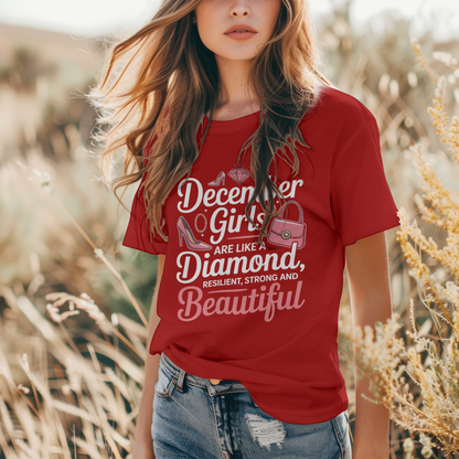 December Birthday Women's Classic T-Shirt (December Girls are like a Diamond)