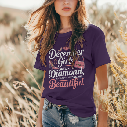 December Birthday Women's Classic T-Shirt (December Girls are like a Diamond)
