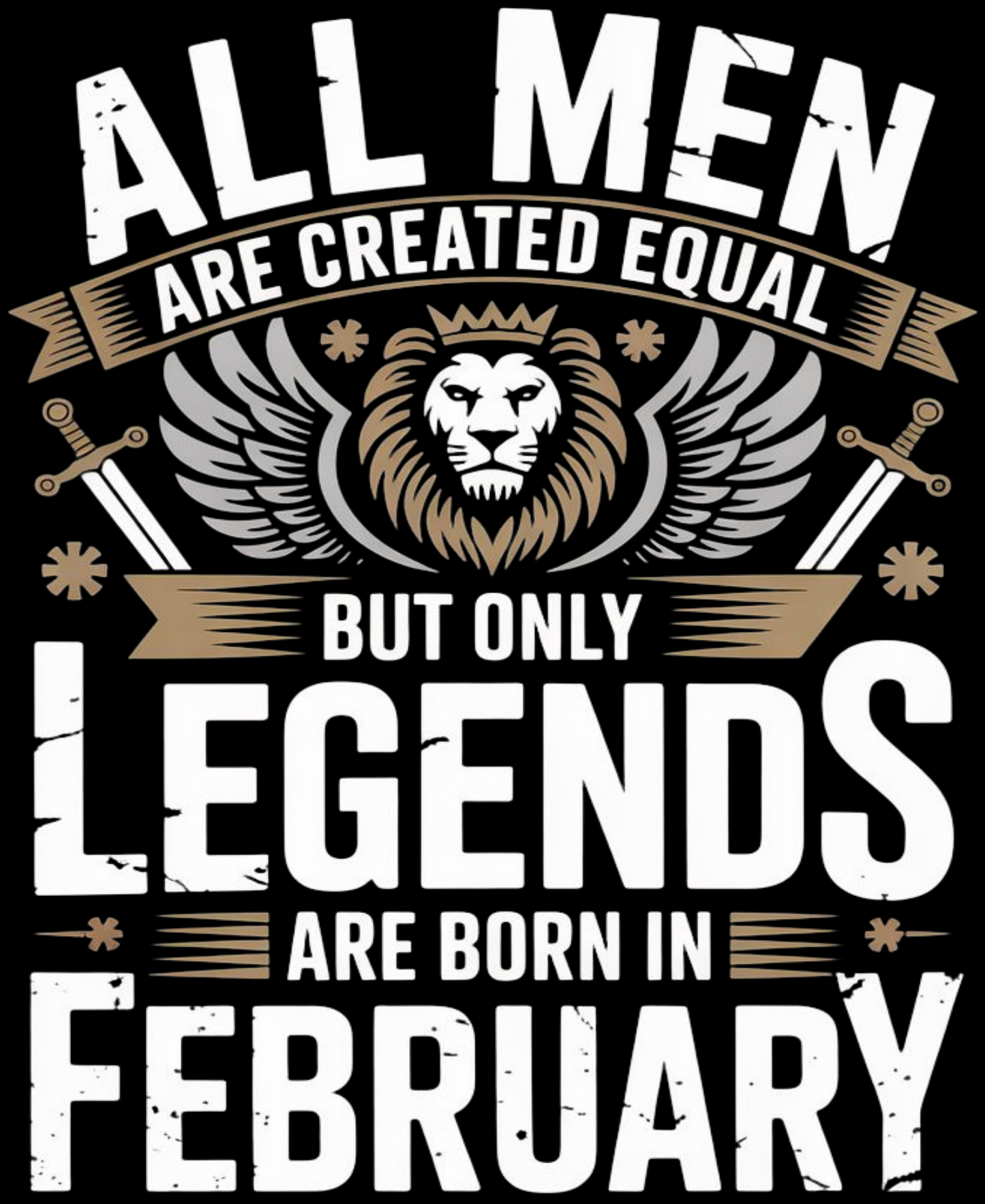 February Birthday Hoodie (All Men are Created Equal)