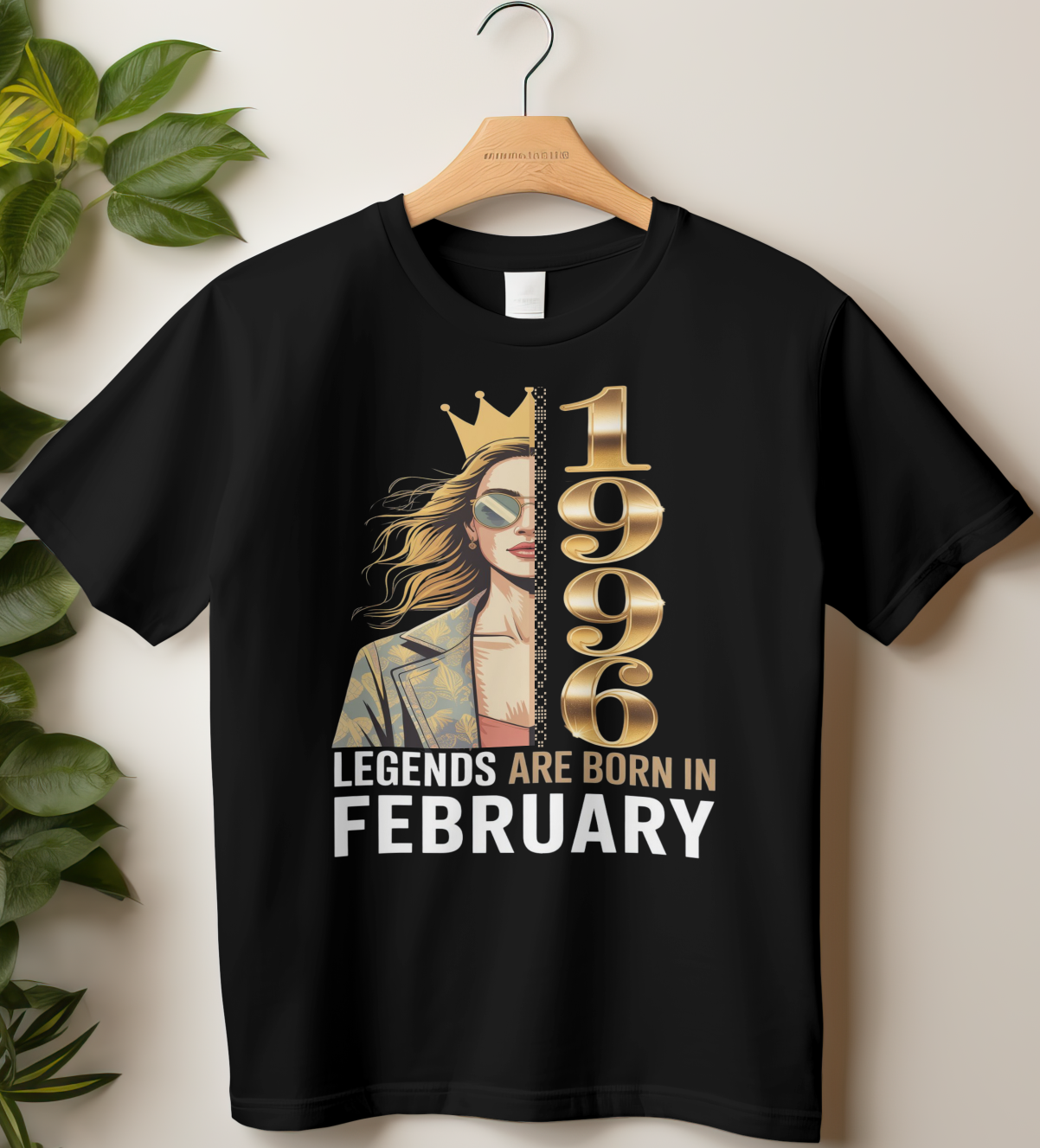 1996 February Birthday Girl's Classic T-Shirt (Legends are born in February)
