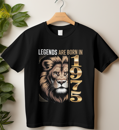 1975 Birthday Male Classic Crew T-Shirt (Legends are born in 1975)