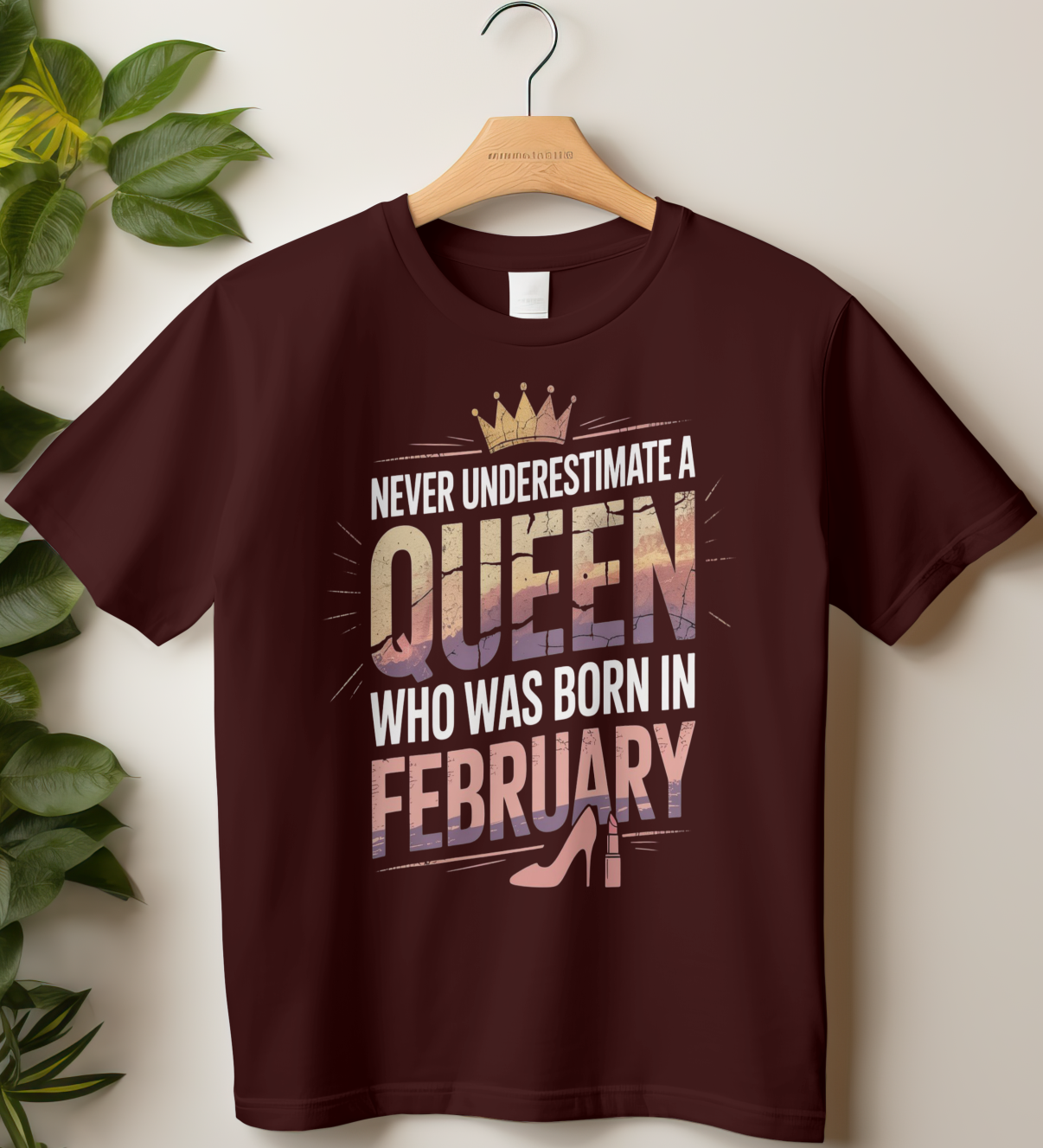 February Birthday Girl's Classic T-Shirt (Never Underestimate a Queen Who was born in February)