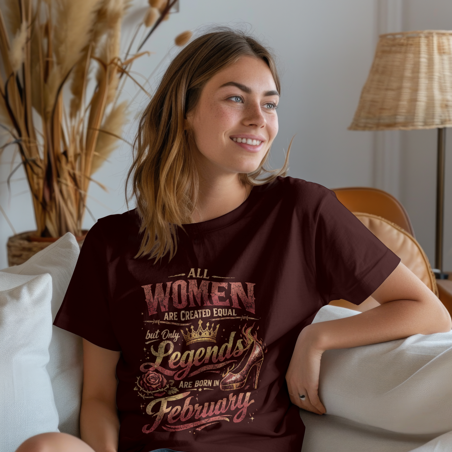 February Birthday Women's Classic T-Shirt (All WOMEN Are Created Equal, but Only Legends Are Born in February)