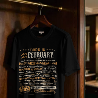 February Birthday Girl's Classic T-Shirt (Born in February)