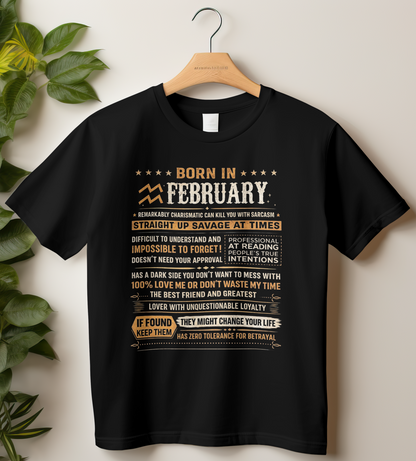 February Birthday Girl's Classic T-Shirt (Born in February)