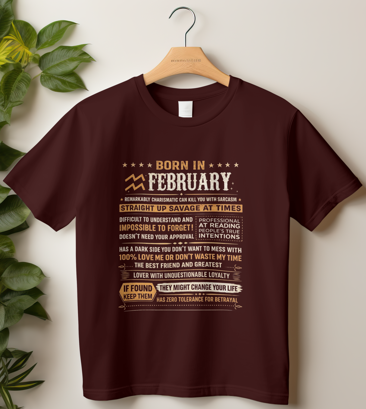 February Birthday Girl's Classic T-Shirt (Born in February)