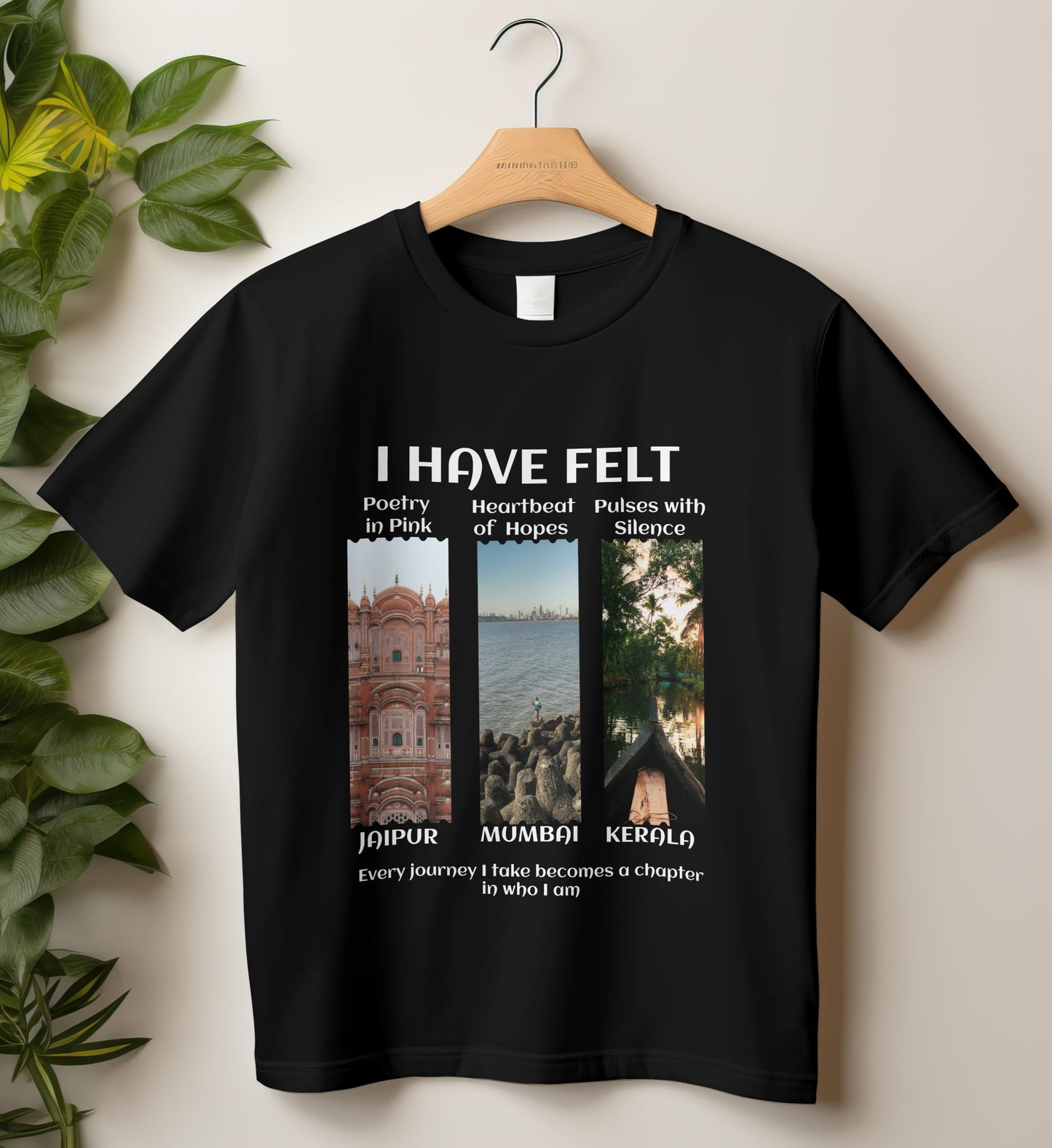 Round Neck Half Sleeve Travel T-Shirt (Jaipur, Mumbai and Kerala)