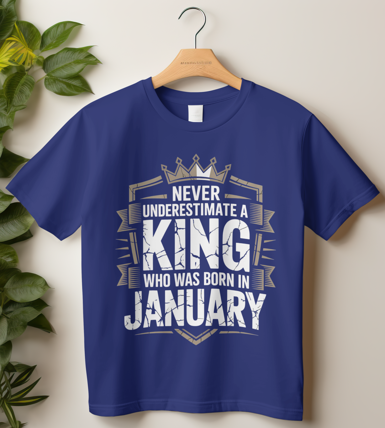 January Birthday Classic Crew T-Shirt (Never Underestimate a King who was born in January)