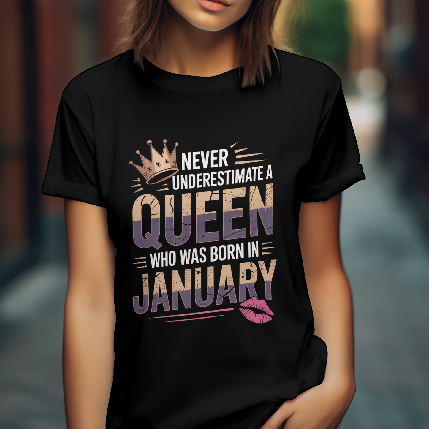 January Birthday Women's Classic T-Shirt (Never Underestimate a Queen Who Was Born in January)