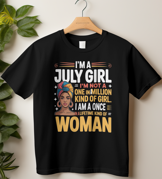 July Birthday Girl's Classic T-Shirt (I'm a July Girl)