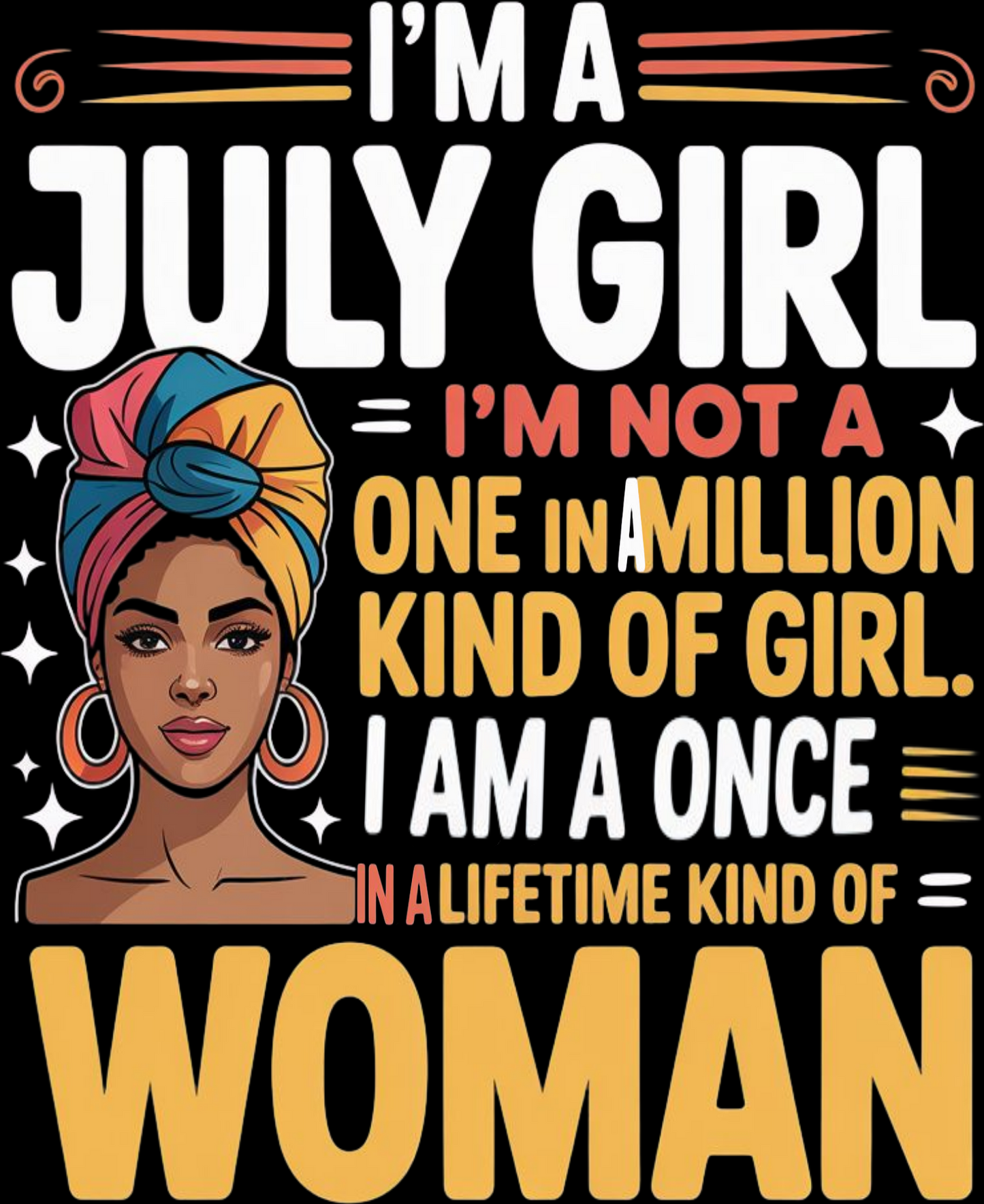 July Birthday Female Cropped Hoodie (I'm a July Girl)