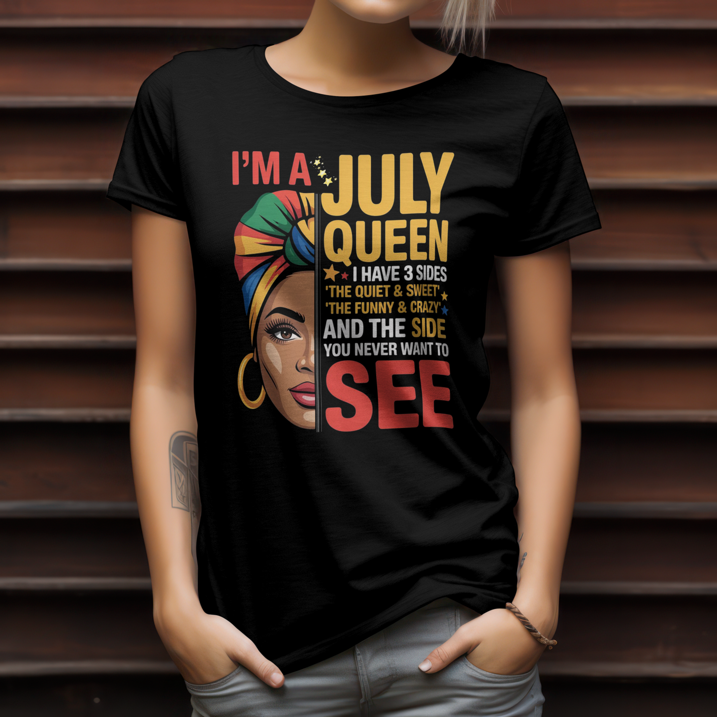 July Birthday Girl's Classic T-Shirt (I'm a July Queen)