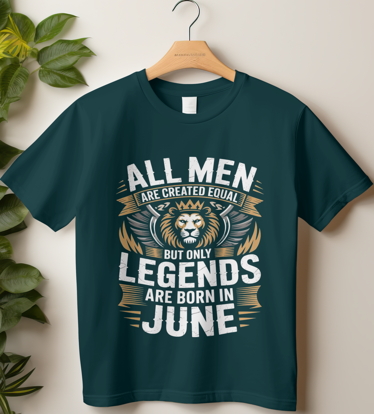 June Birthday Male Classic Crew T-Shirt (All Men are created equal)