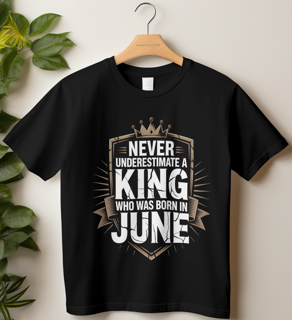 June Birthday Male Classic Crew T-Shirt (Never Underestimate a King who was born in June)