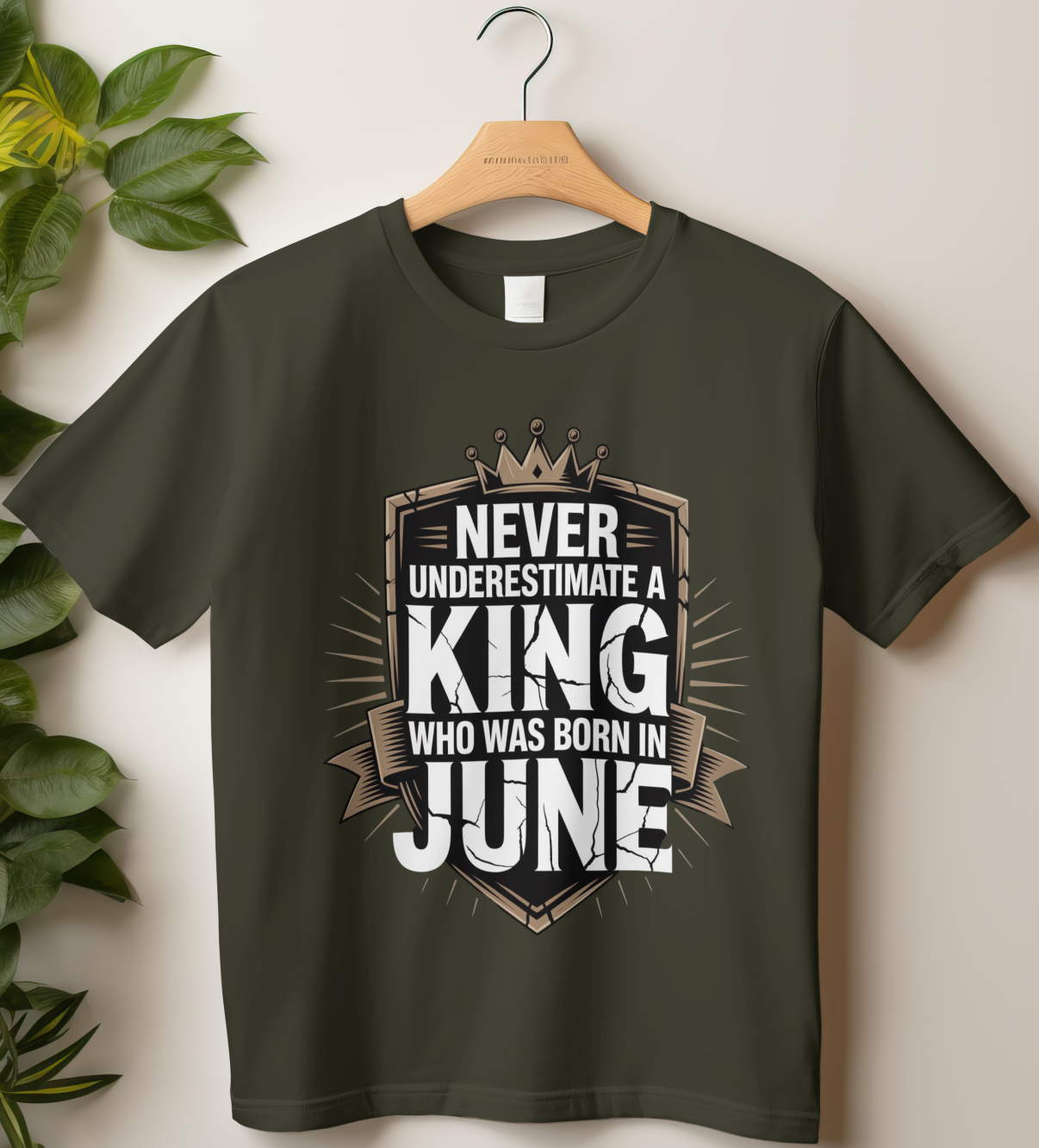 June Birthday Male Classic Crew T-Shirt (Never Underestimate a King who was born in June)