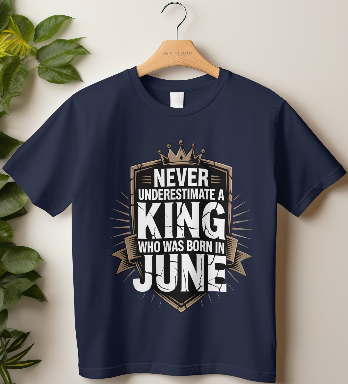 June Birthday Male Classic Crew T-Shirt (Never Underestimate a King who was born in June)