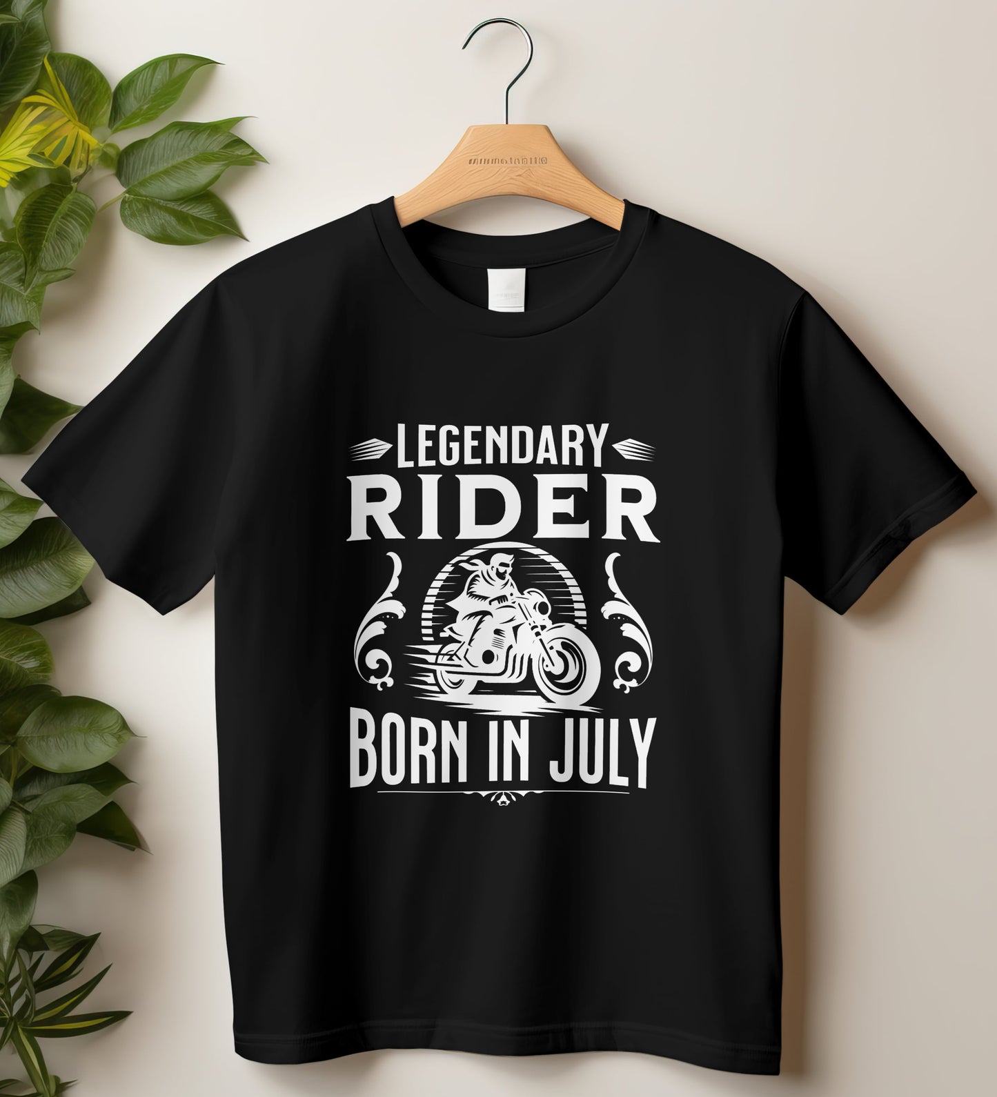 Unisex Classic Crew T-Shirt (Legendary Rider Born in July)