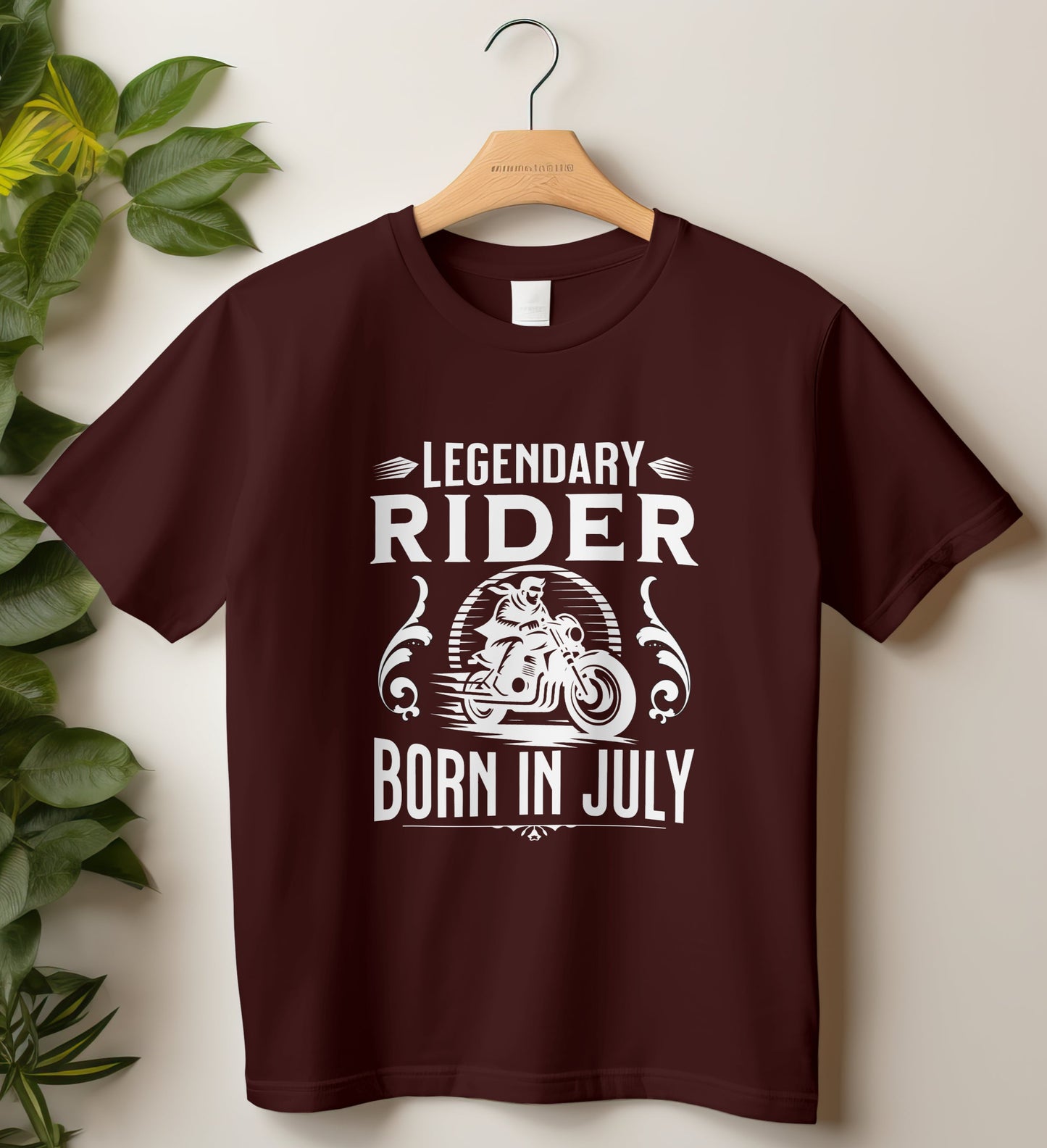 Unisex Classic Crew T-Shirt (Legendary Rider Born in July)