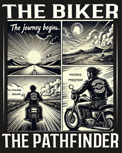 Round Neck Full Sleeve Biker Sweatshirt (The Biker The Pathfinder)