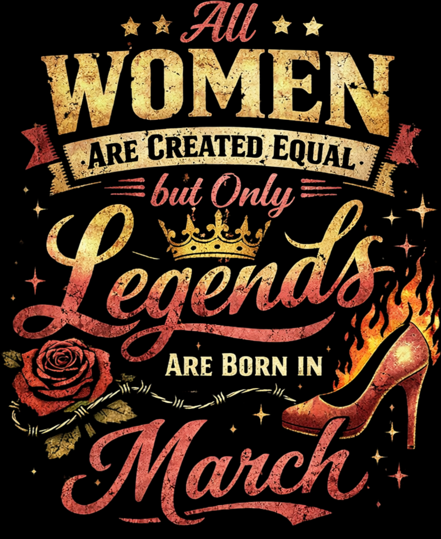 March Birthday Women's Classic T-Shirt (All Women are created equal)