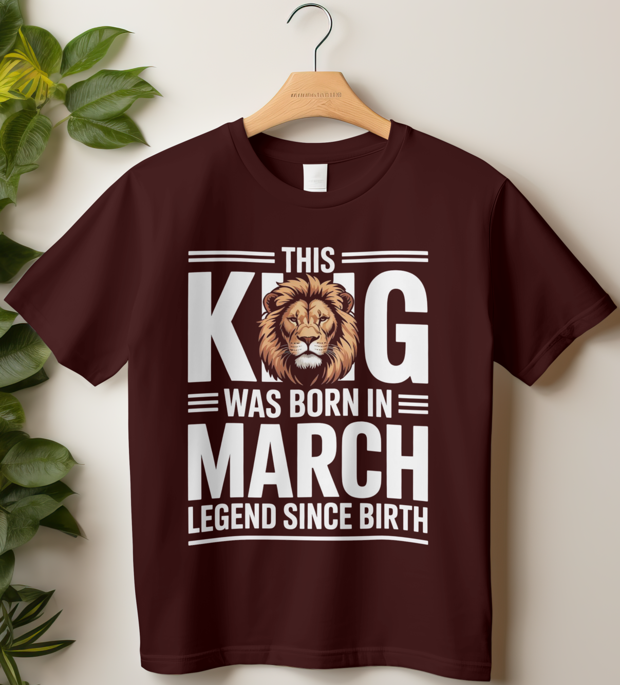 March Birthday Male Classic Crew T-Shirt (This King was born in March D-II)