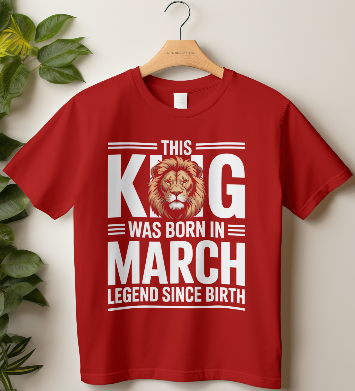 March Birthday Male Classic Crew T-Shirt (This King was born in March D-II)