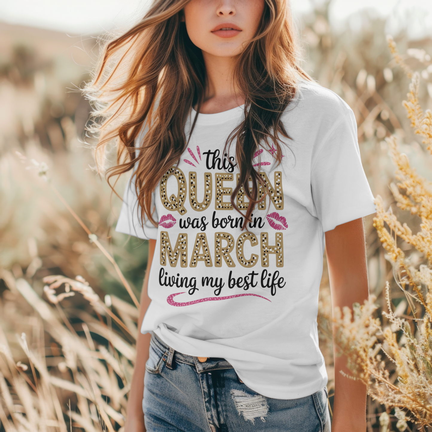 March Birthday Girl's Classic T-Shirt (This Queen was born in March)