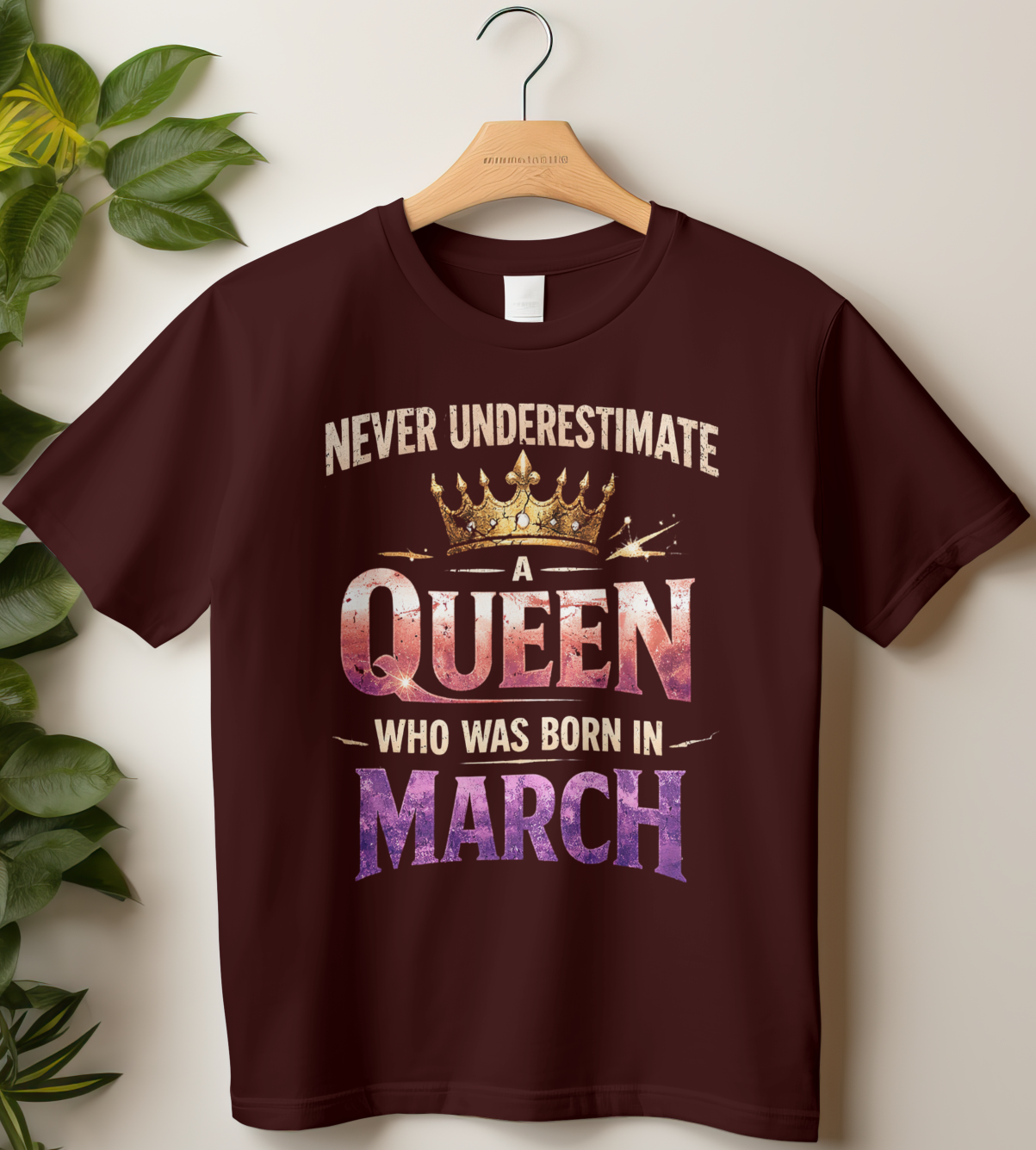 March Birthday Girl's Classic T-Shirt (Never Underestimate a Queen)