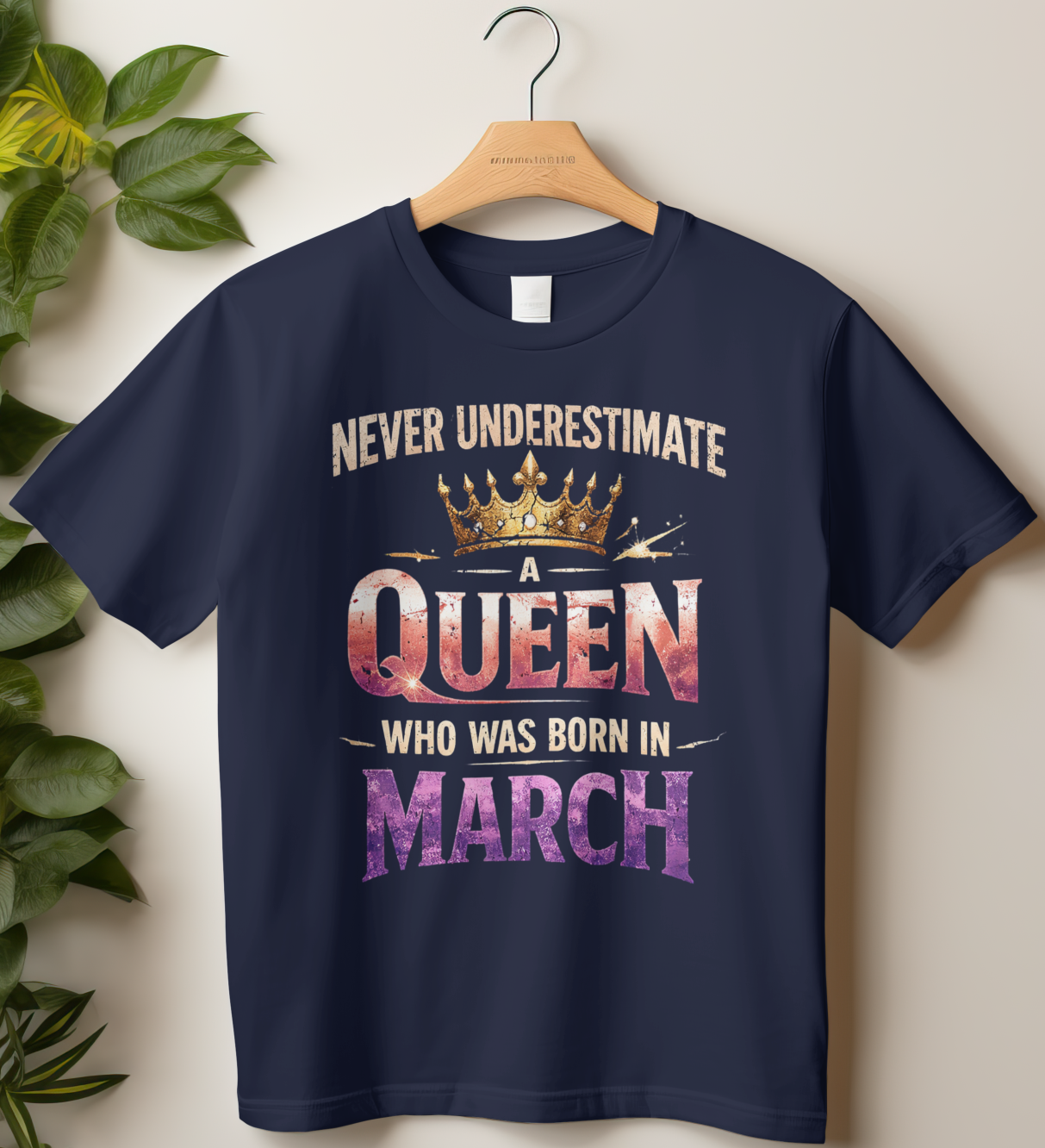 March Birthday Girl's Classic T-Shirt (Never Underestimate a Queen)