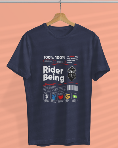 Round Neck Half Sleeve Biker T-Shirt (Rider Being)