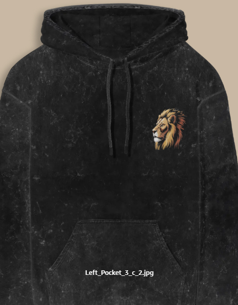 February Birthday Acid Washed Hoodie (This King was Born in February)